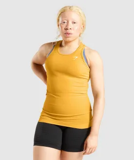 Gymshark Vital Seamless 2.0 Vest - Yellow Marl