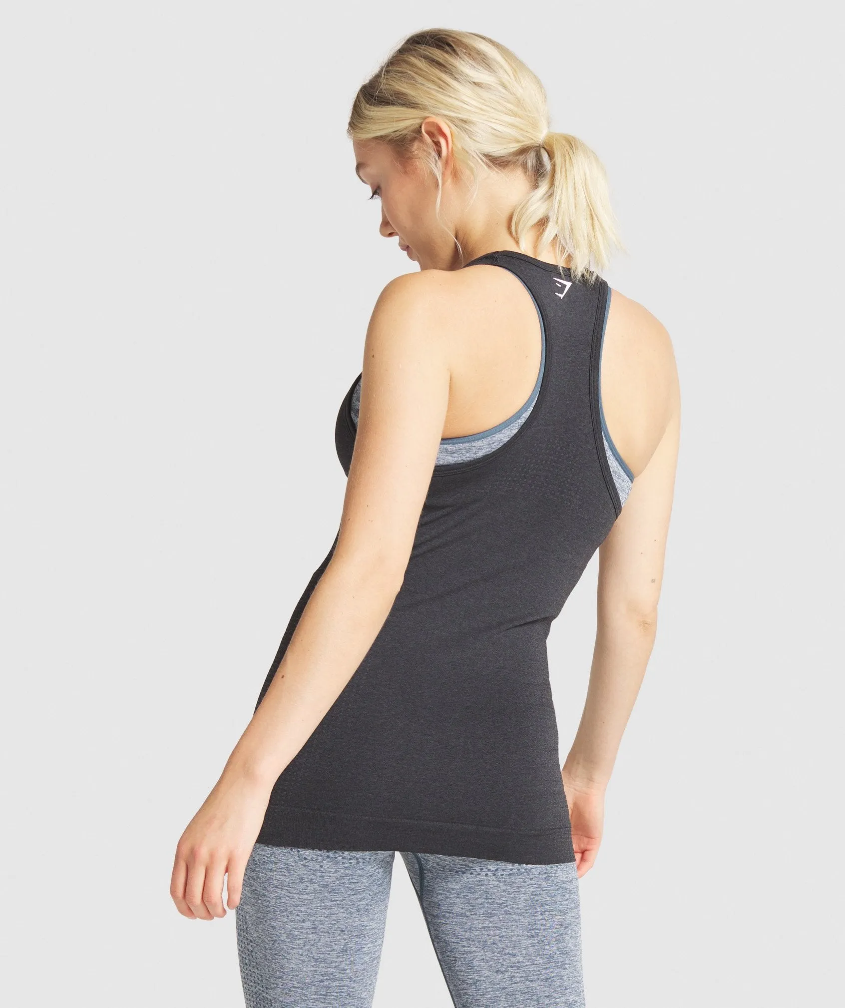 Gymshark Vital Seamless Vest - Black Marl