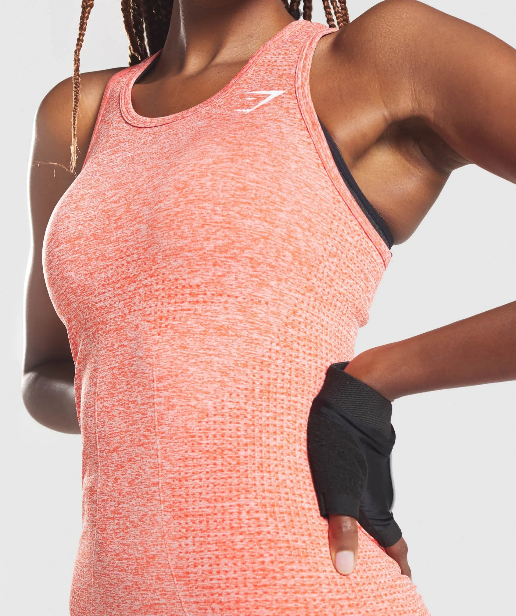 Gymshark Vital Seamless Vest - Orange Marl