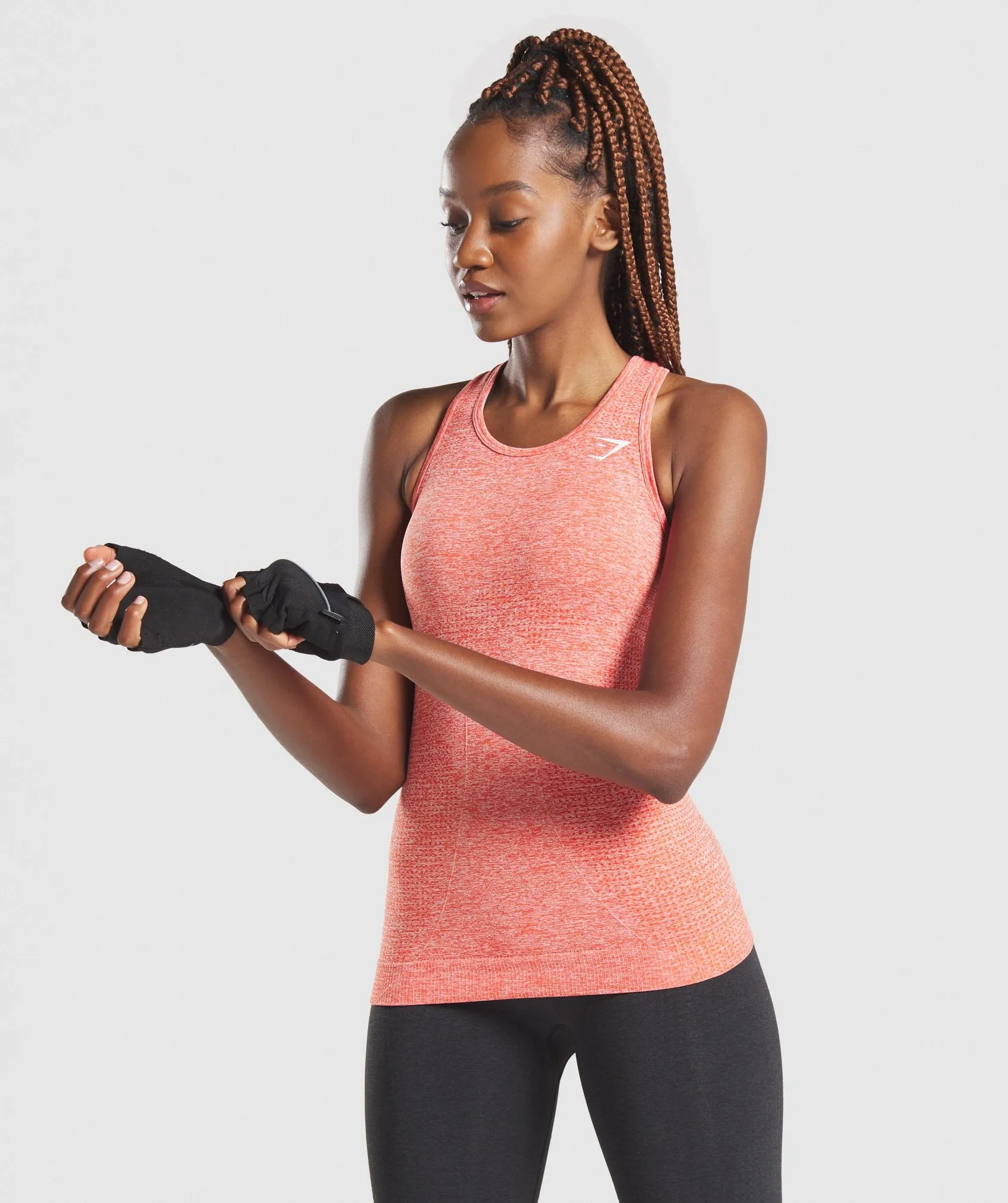 Gymshark Vital Seamless Vest - Orange Marl
