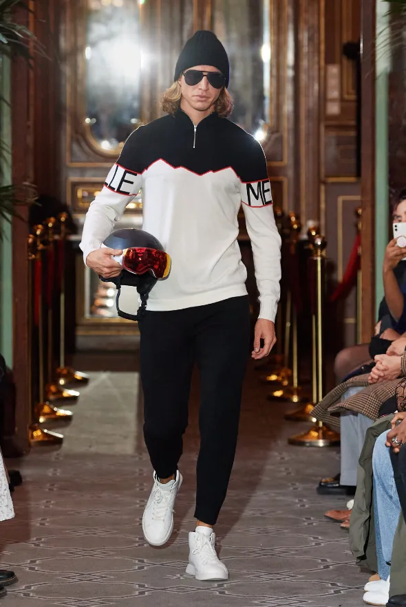 Half-Zipped Cashmere Blend Sweater