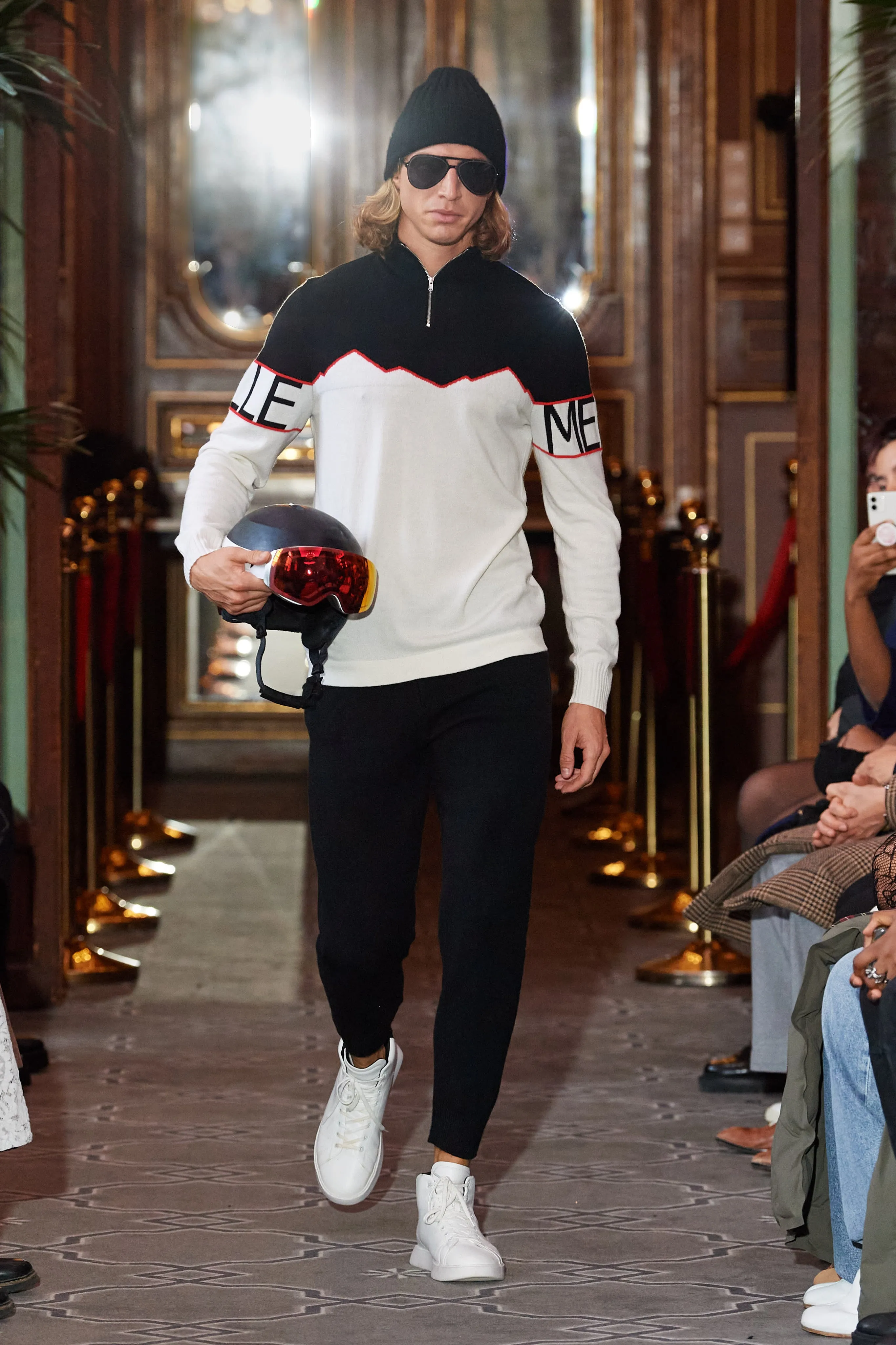 Half-Zipped Cashmere Blend Sweater