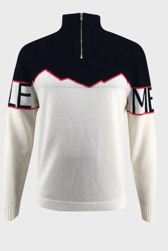 Half-Zipped Cashmere Blend Sweater