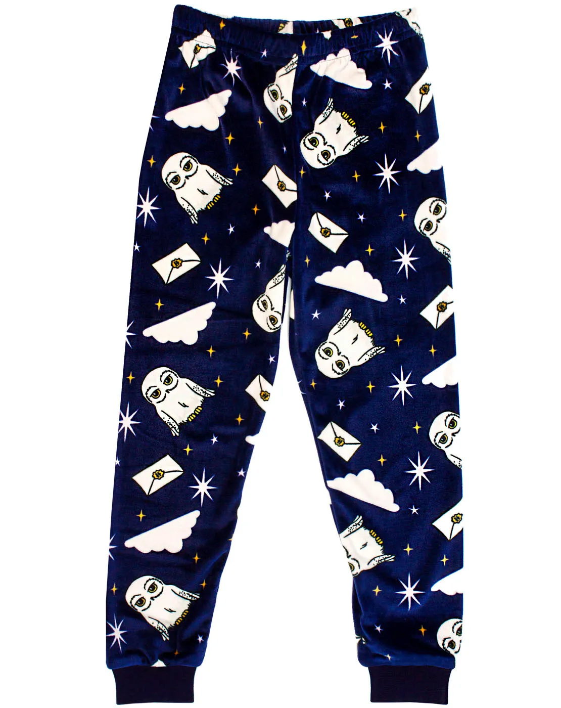 Harry Potter Hedwig Girl's Soft Velour Fleece Pyjamas