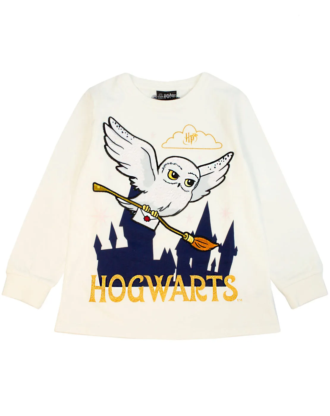 Harry Potter Hedwig Girl's Soft Velour Fleece Pyjamas