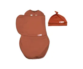 Hat and Starter Swaddle Original Bundle (Rust)