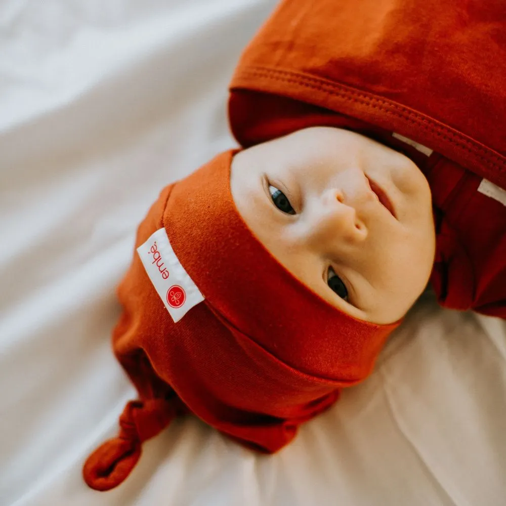 Hat and Starter Swaddle Original Bundle (Rust)