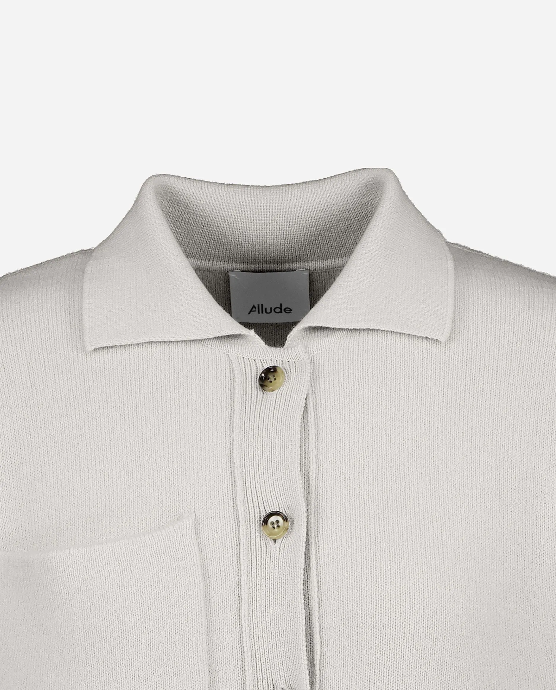 Hemd aus Cashmere-Mischung in Grau