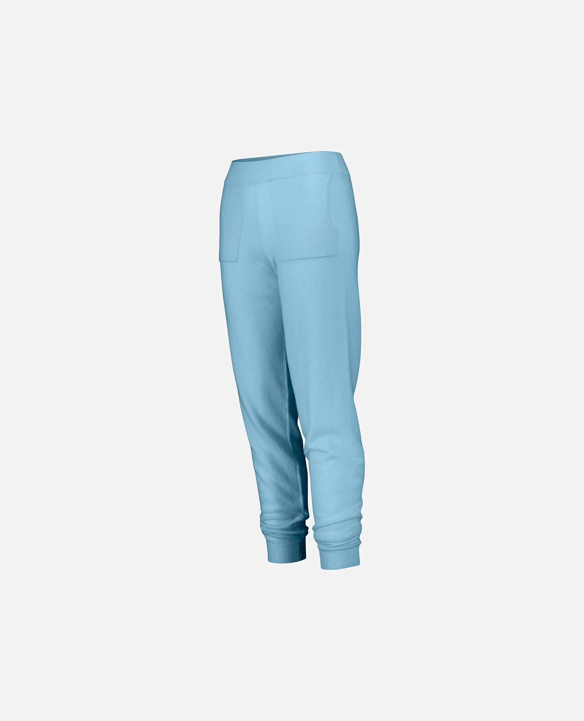 Hose aus Cashmere-Mischung in Blau