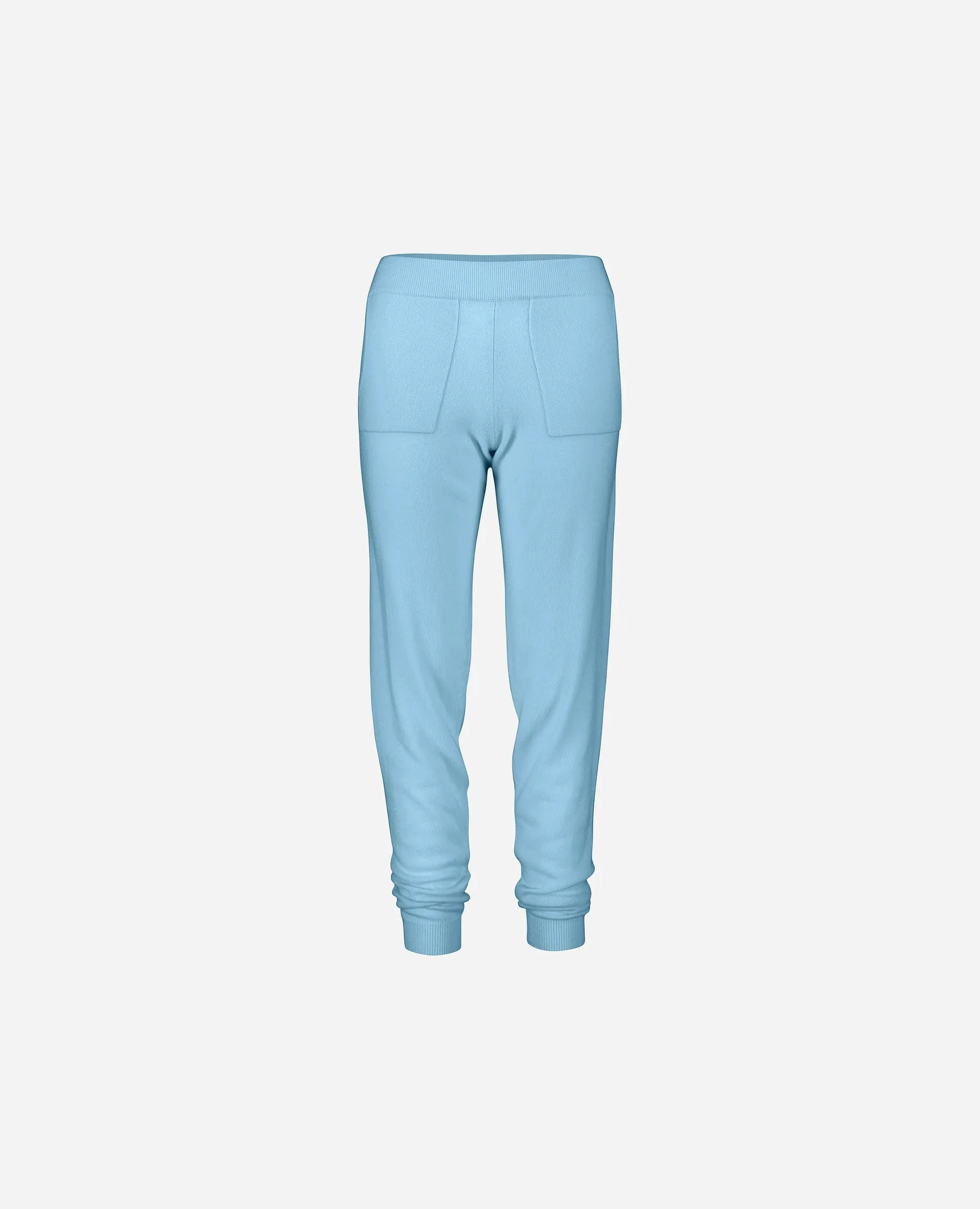Hose aus Cashmere-Mischung in Blau