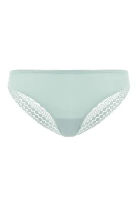 HSIA Polka Dot Super Soft Frosty Green Lace Back Cheeky Underwear