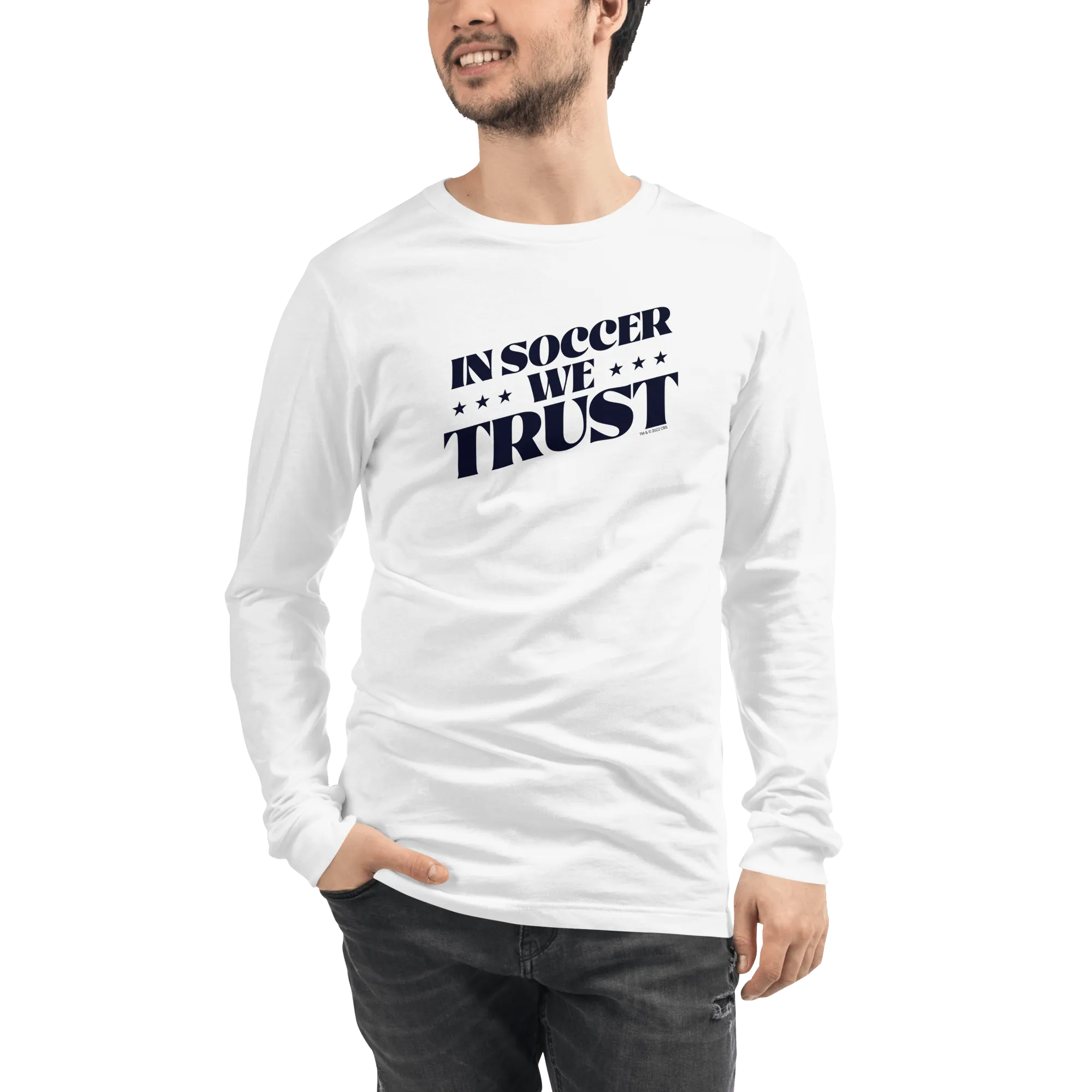 In Soccer We Trust Podcast Logo Adult Long Sleeve T-Shirt