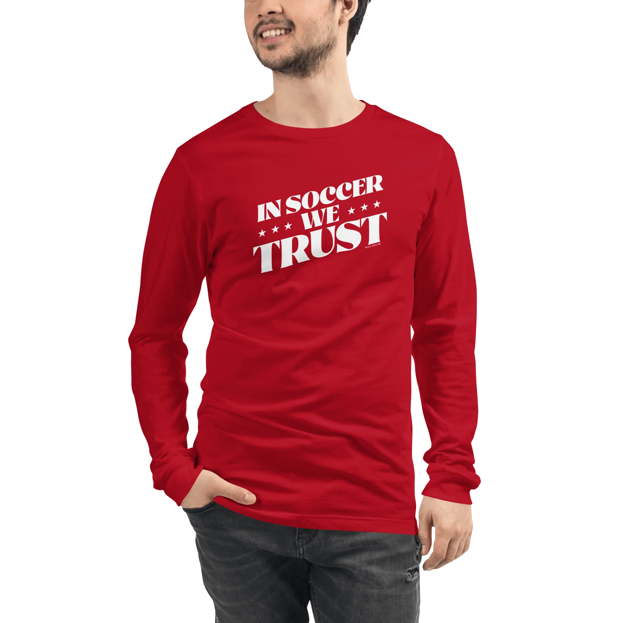 In Soccer We Trust Podcast Logo Adult Long Sleeve T-Shirt