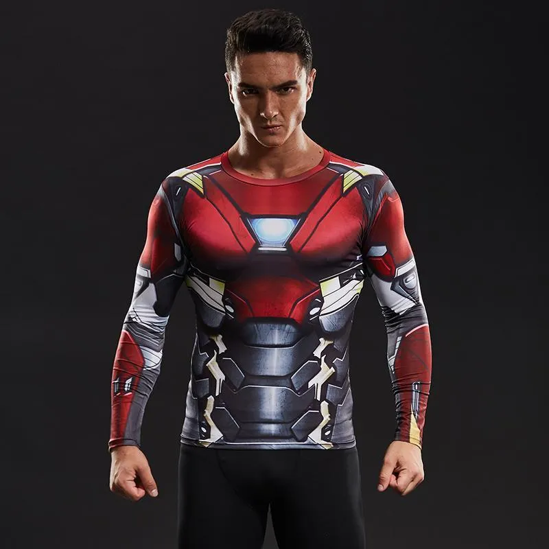 IRON MAN Compression Shirt for Men (Long Sleeve)