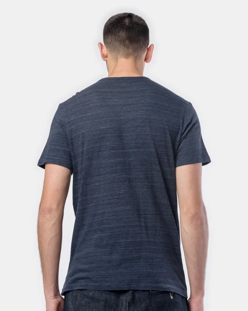 Japanese Jersey Pocket Tee in Navy