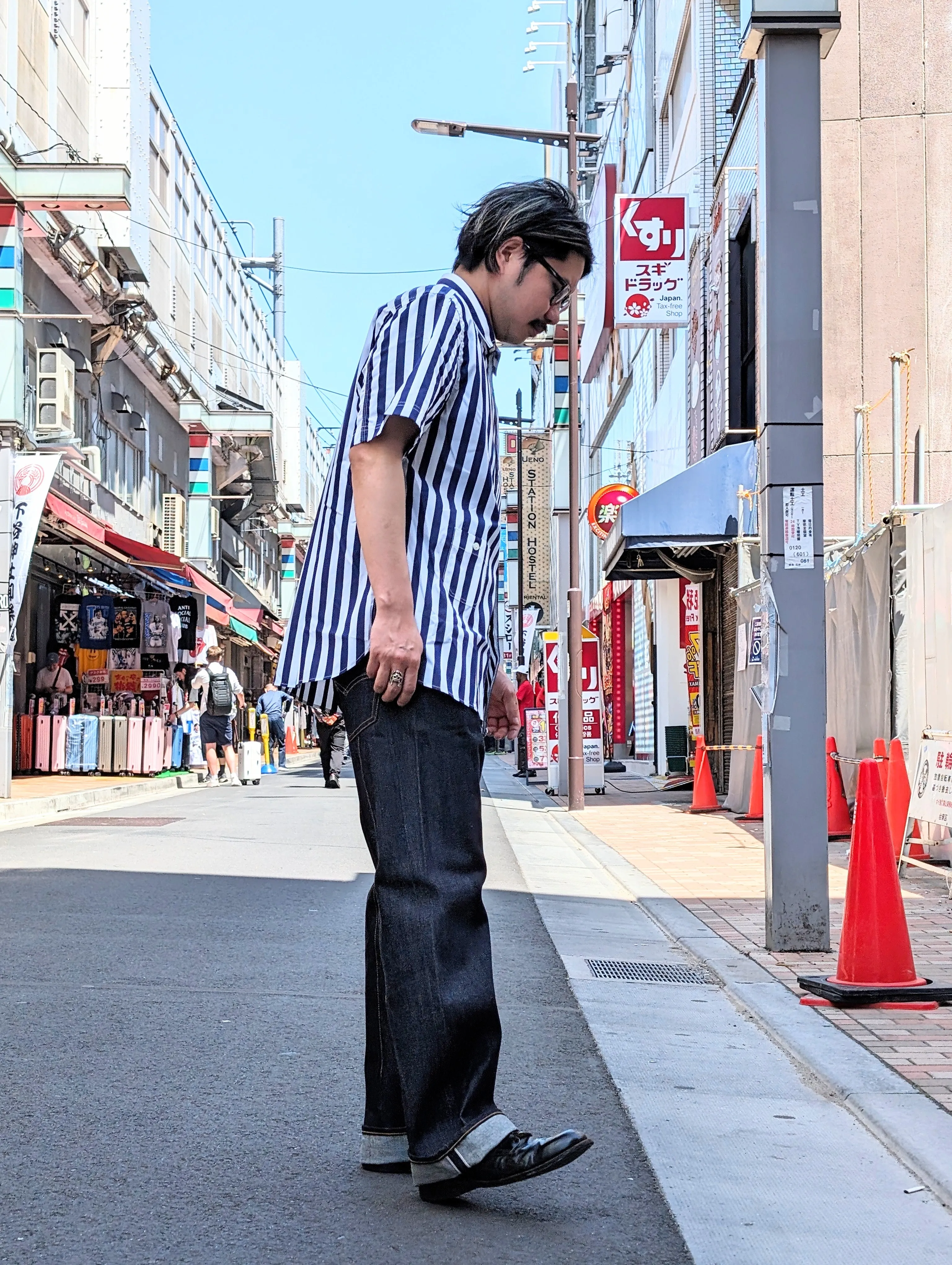 JUNYA WATANABE MAN - JUNYA WATANABE MAN × Carhartt STRIPE SHIRTS - WM-B022-051