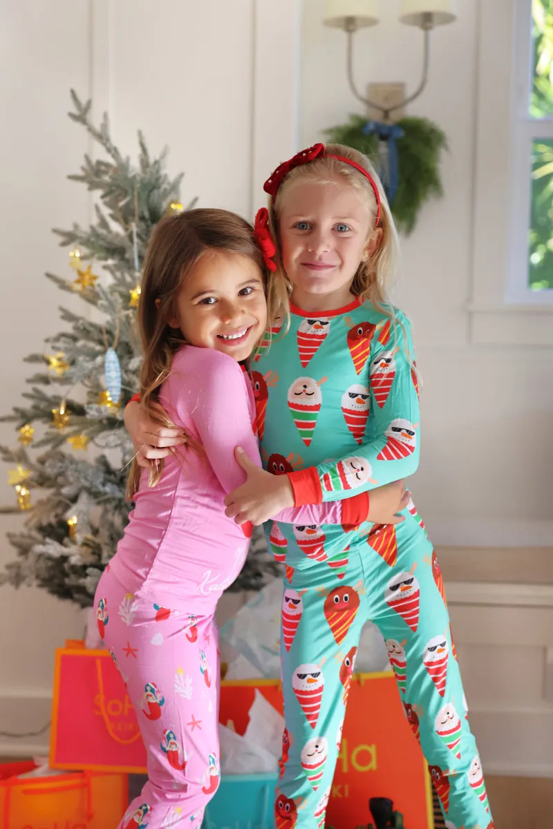 Kids Pajama Set, Christmas Shaved Ice