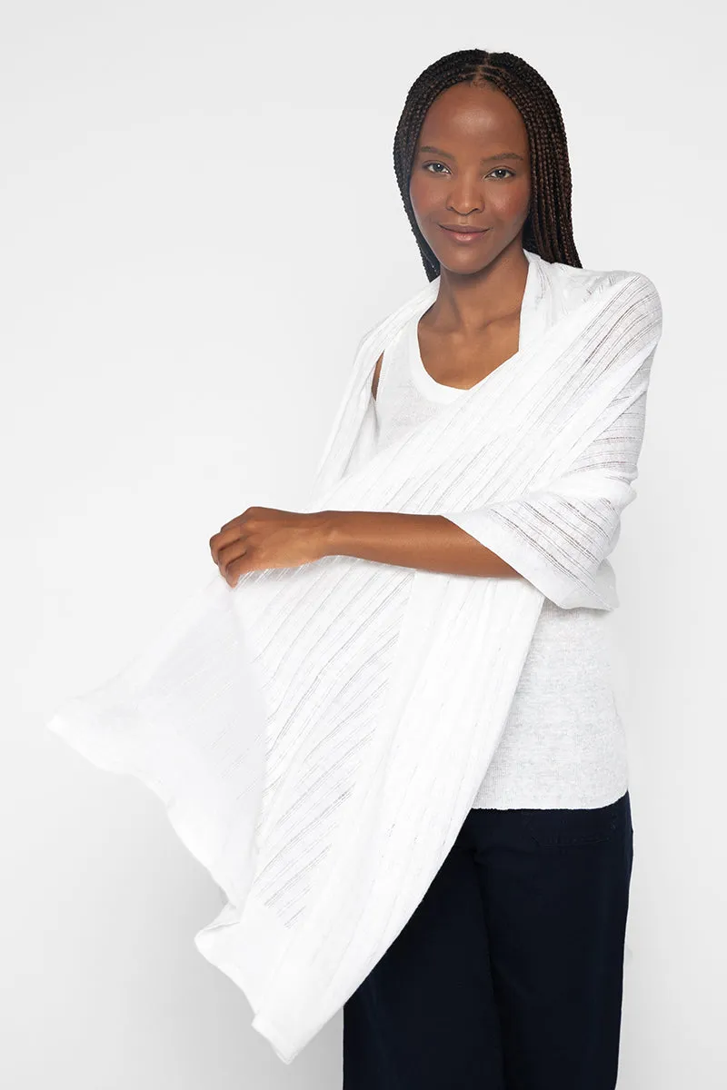 Kinross Cashmere Textured Wrap
