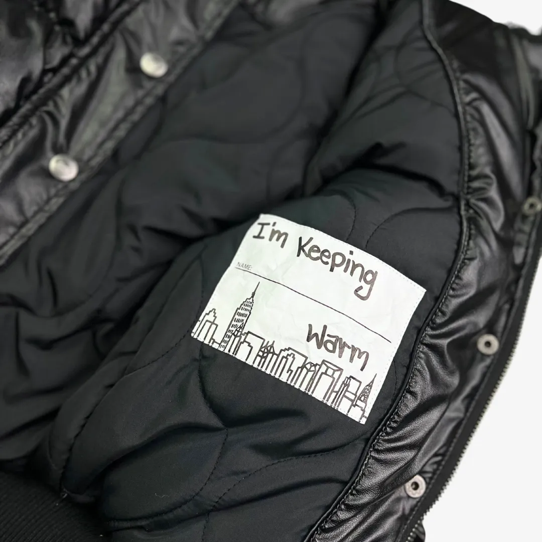 Stylish Kyla Black Mix Puffer Coat for Women - Warm, Lightweight, and Versatile Outerwear