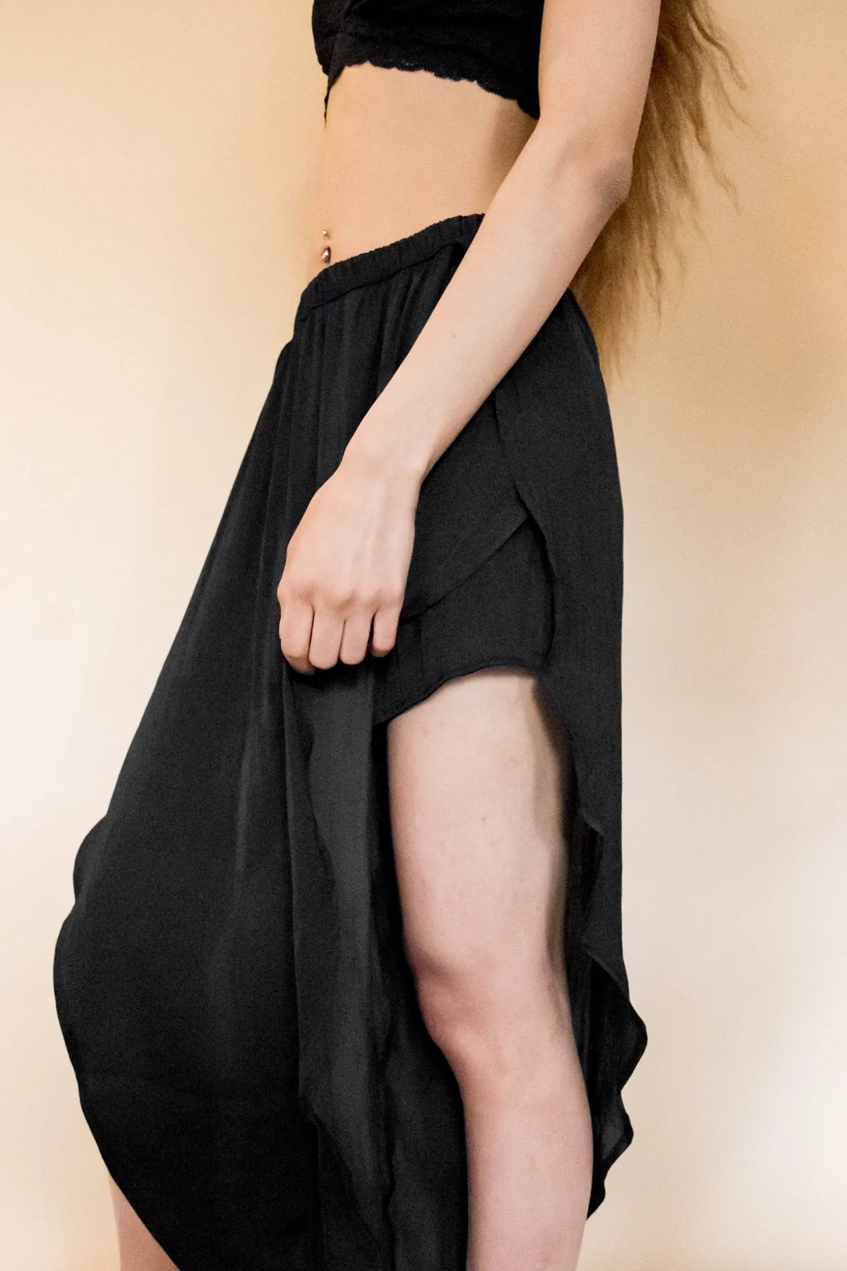 Lola Cropped Satin Pants