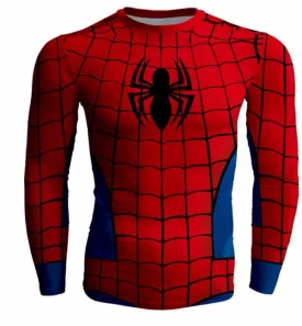 Long  Sleeve SPIDERMAN Compression Shirt for Men
