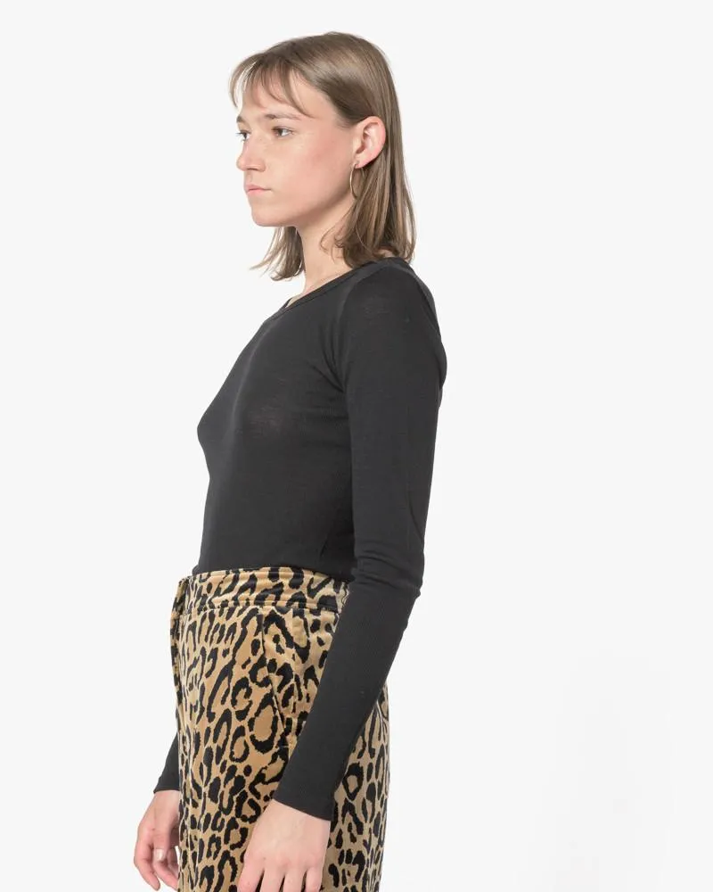 Long Sleeve Tee in Black