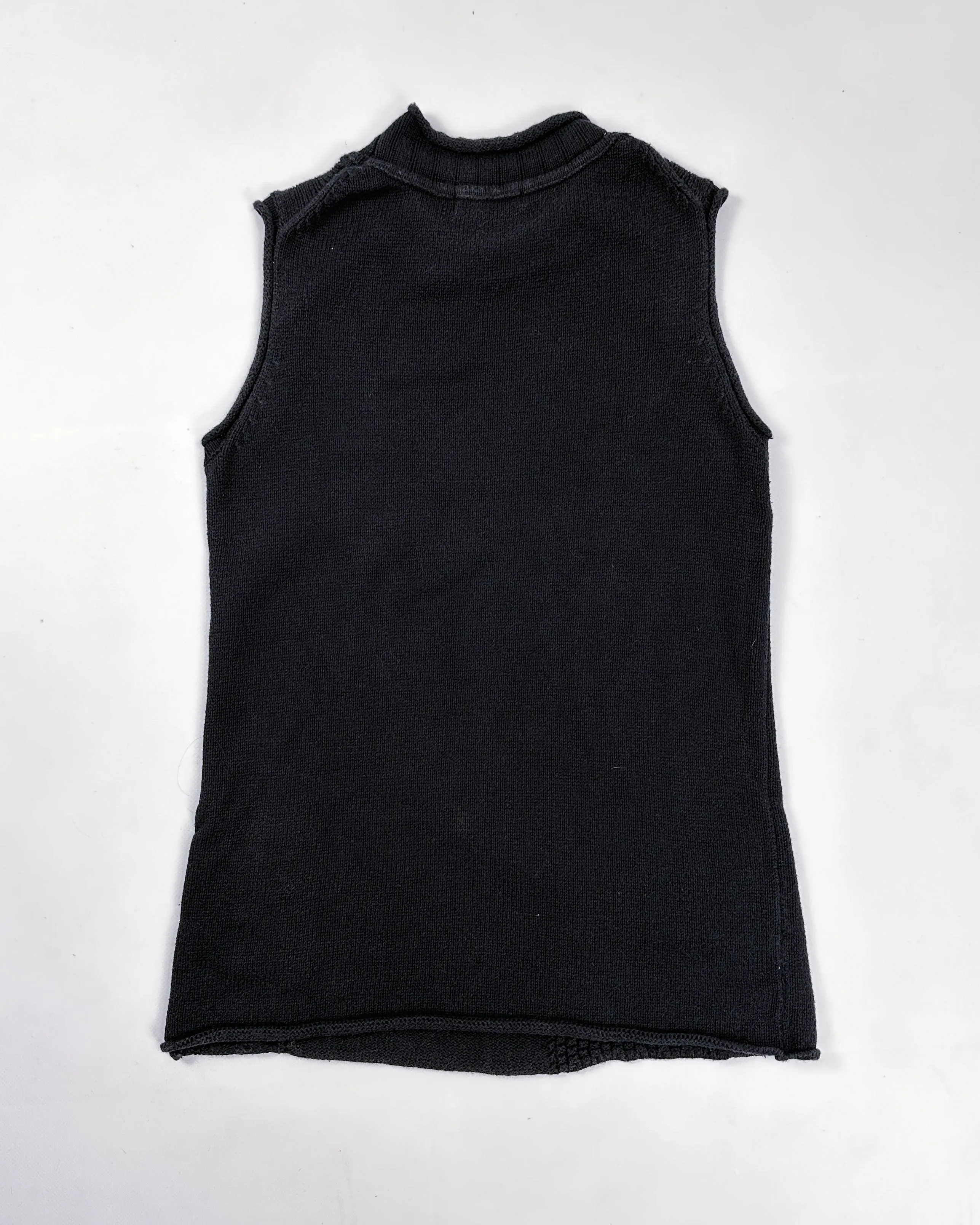 Marithé Francois Girbaud Sleeveless Knit Vest 2000's