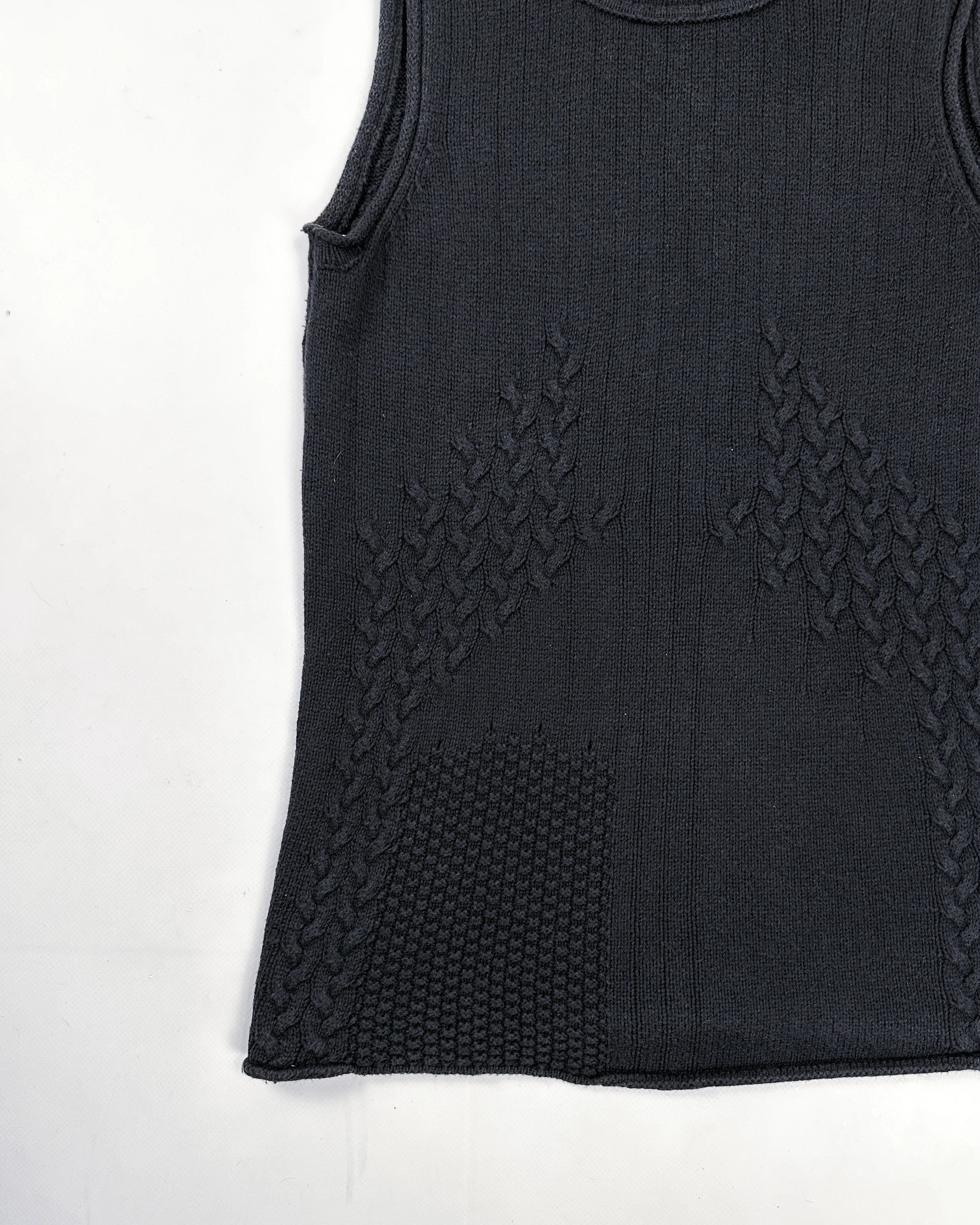 Marithé Francois Girbaud Sleeveless Knit Vest 2000's