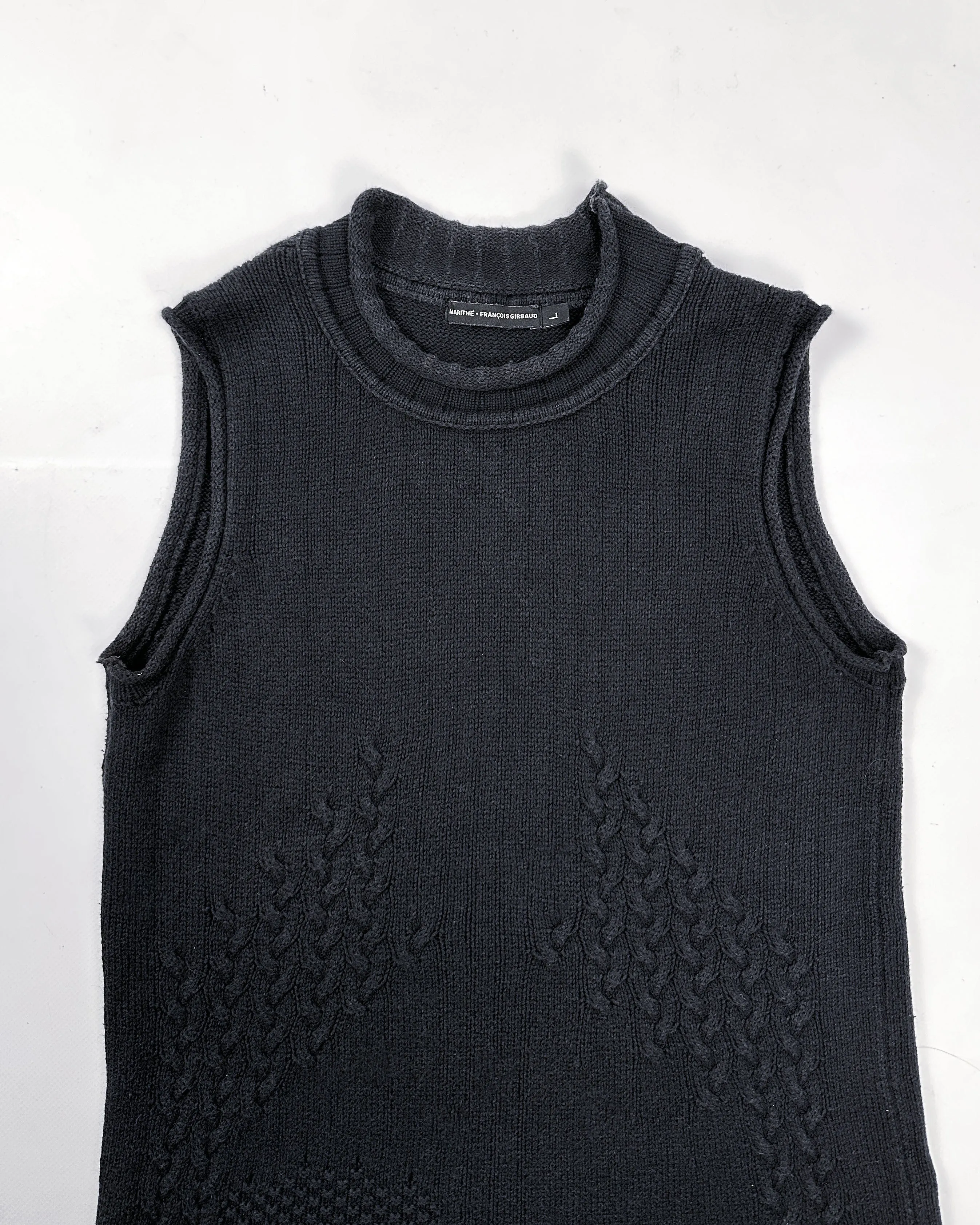 Marithé Francois Girbaud Sleeveless Knit Vest 2000's