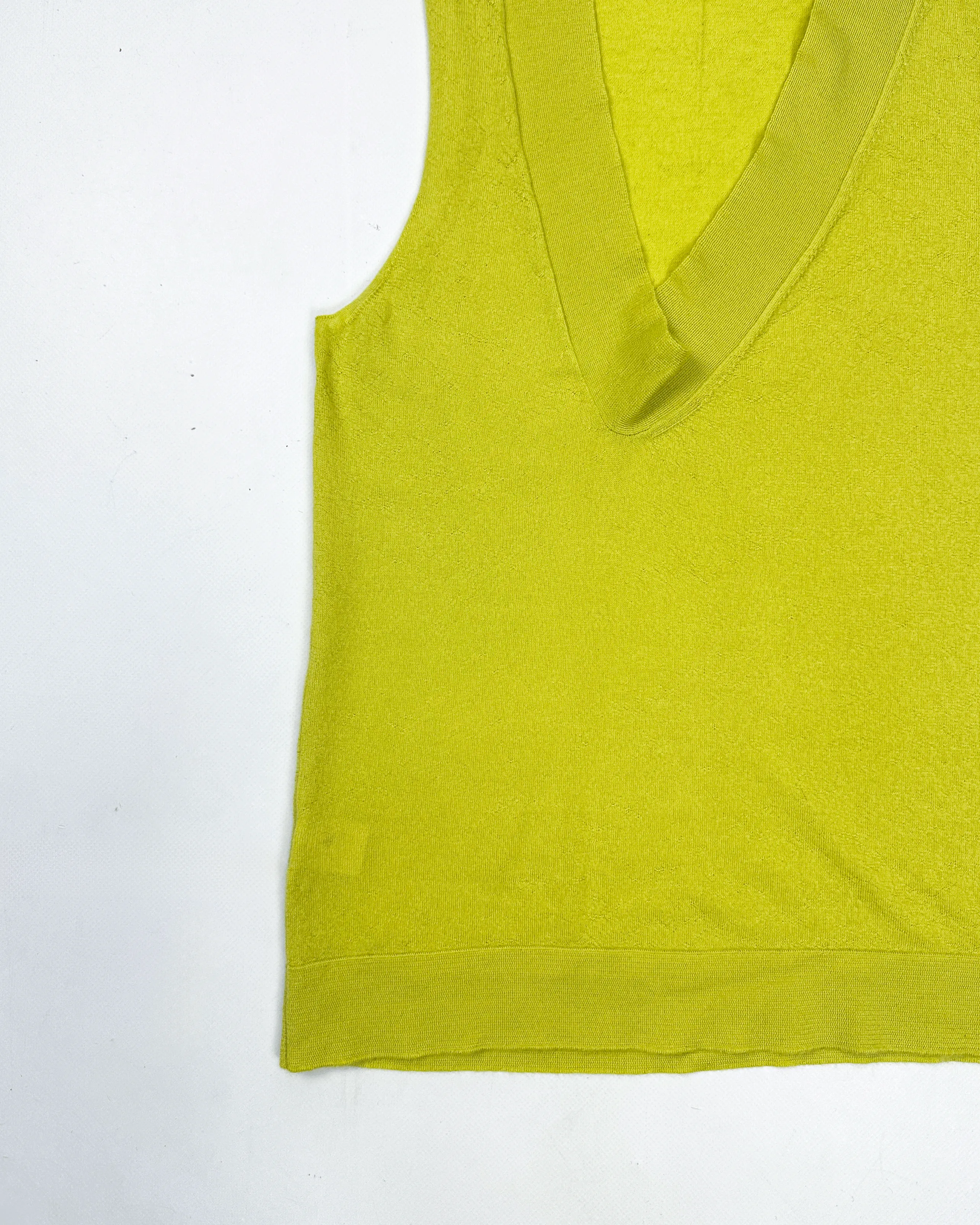 Marni Lime Green Cachemire Vest 2000's