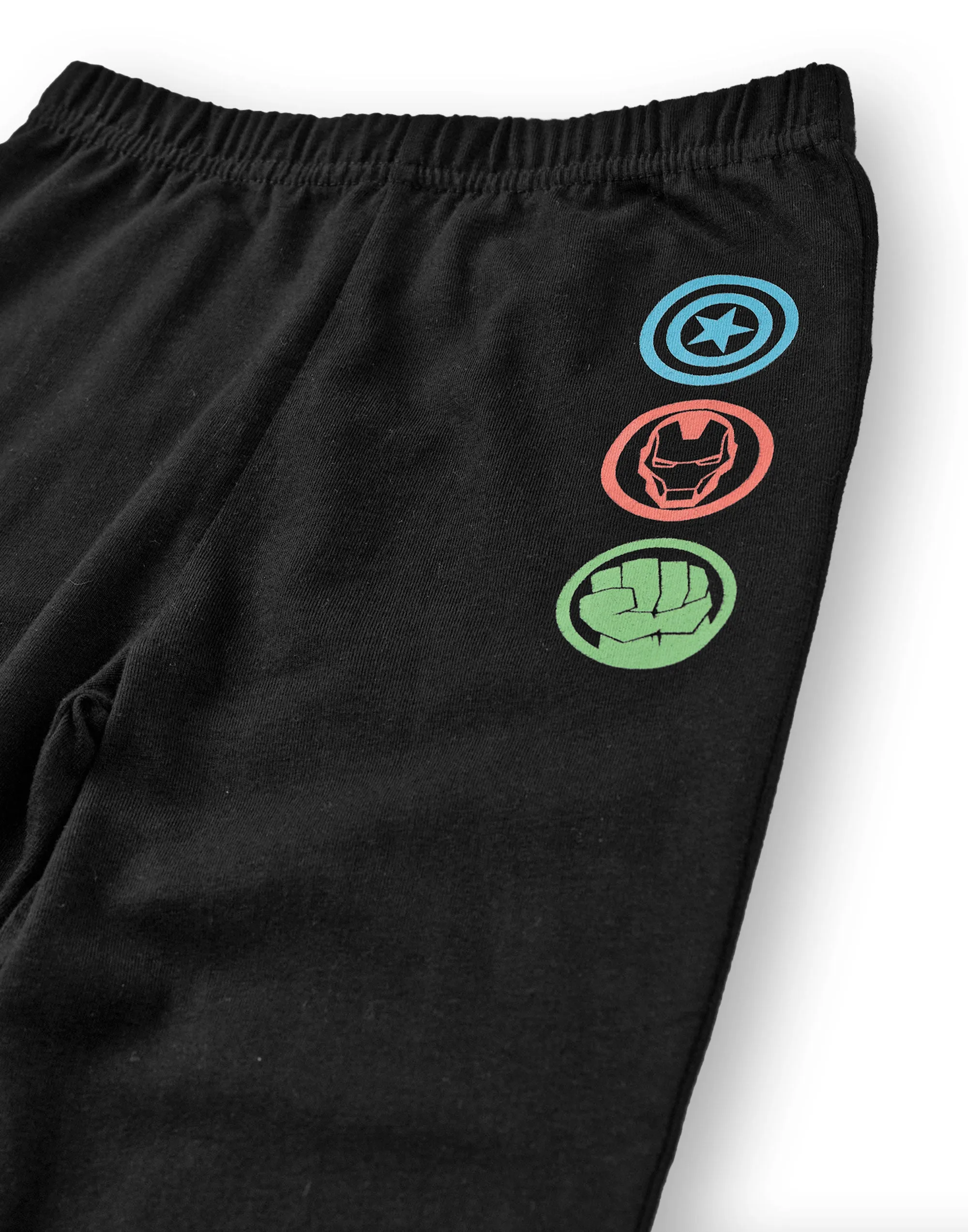 Marvel Avengers Boys Grey & Black Pyjama Set