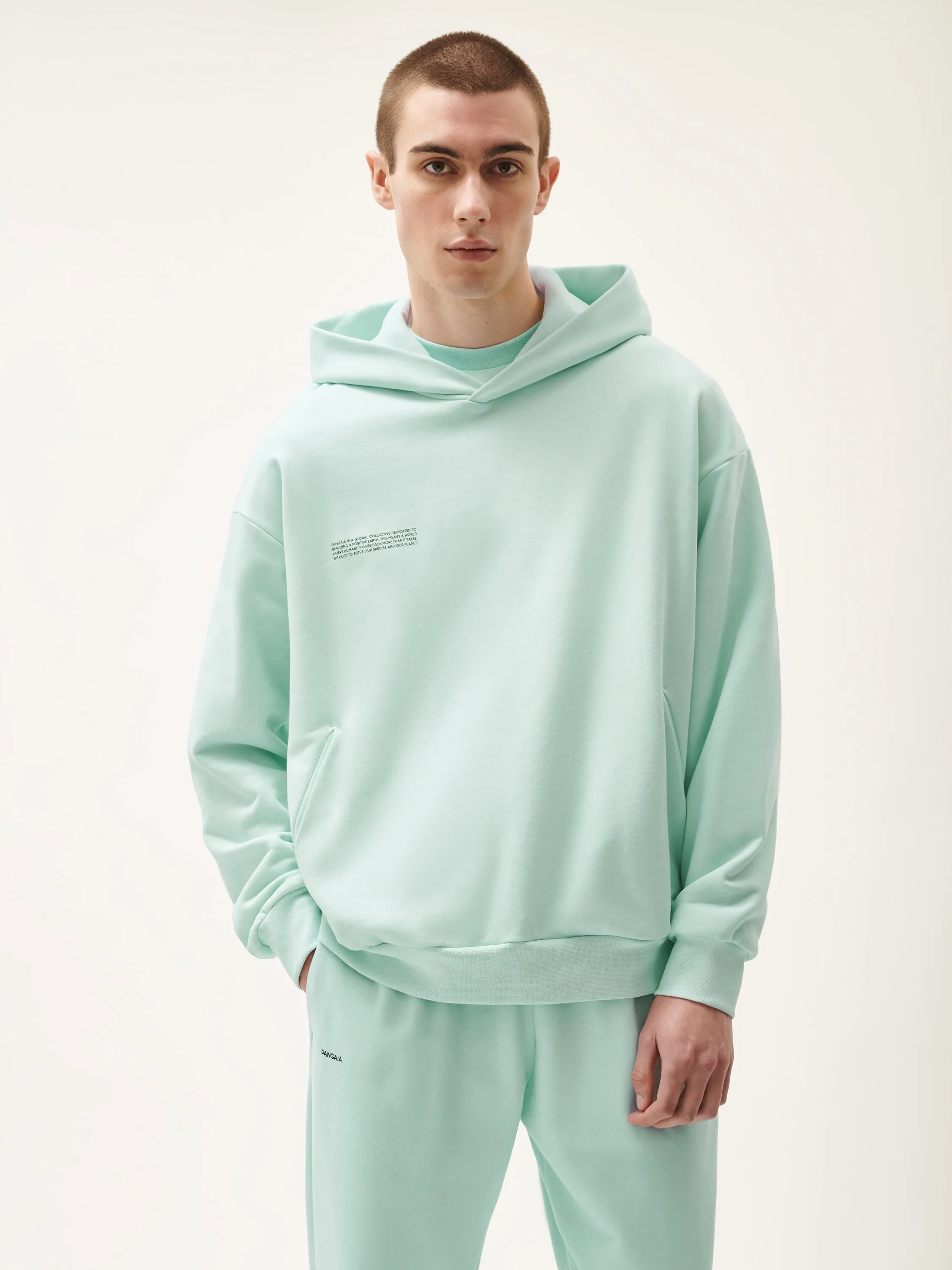 Mens 365 Midweight Hoodie—reflect blue