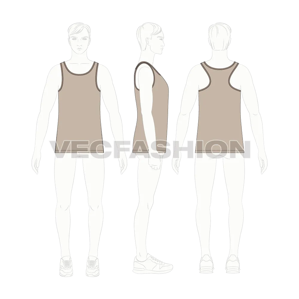 Mens Racerback Tank top