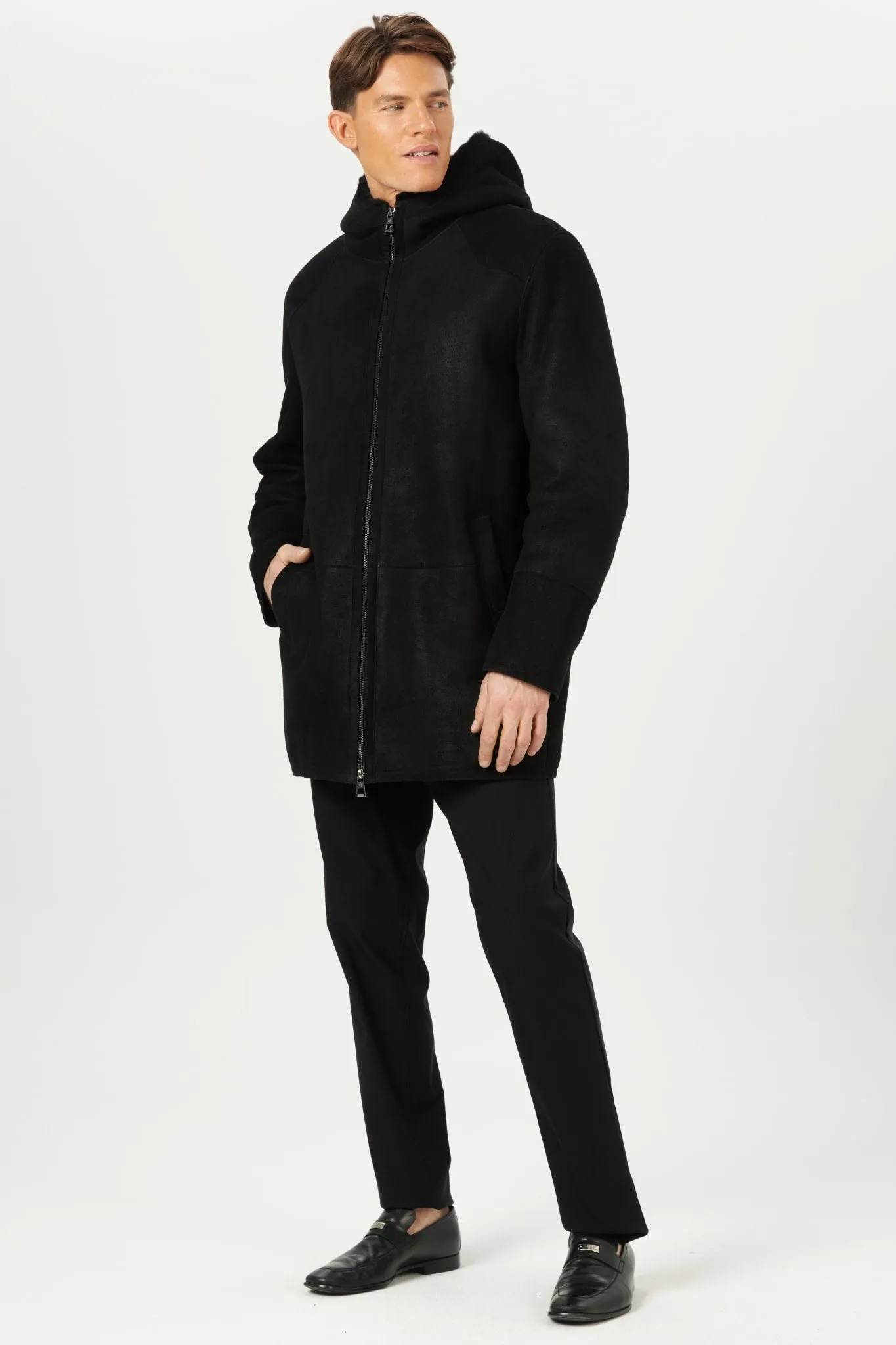 Men's Shearling Lamb Parka