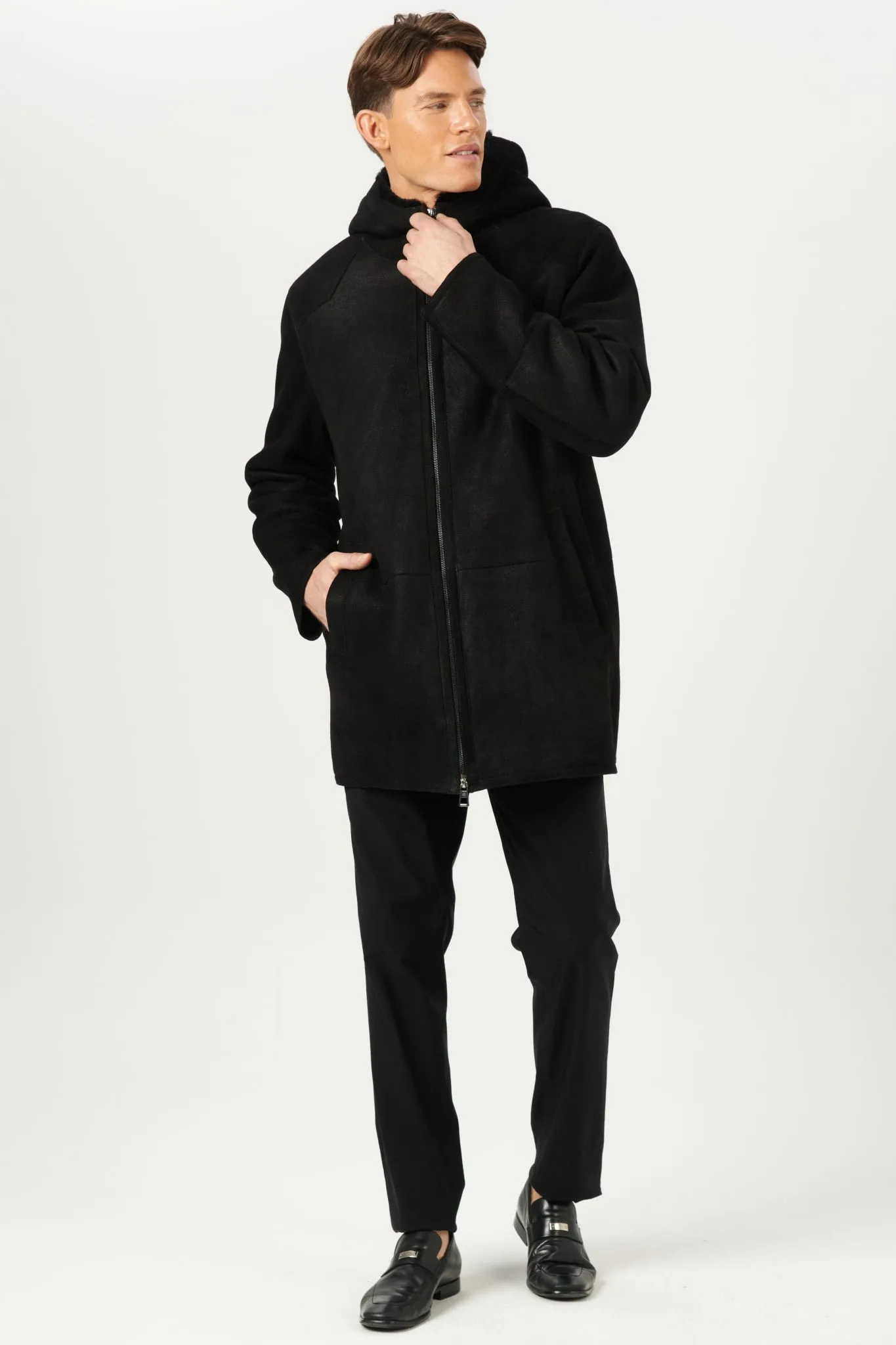 Men's Shearling Lamb Parka