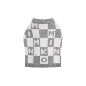 Miminko Checkered Sweater - Light Grey