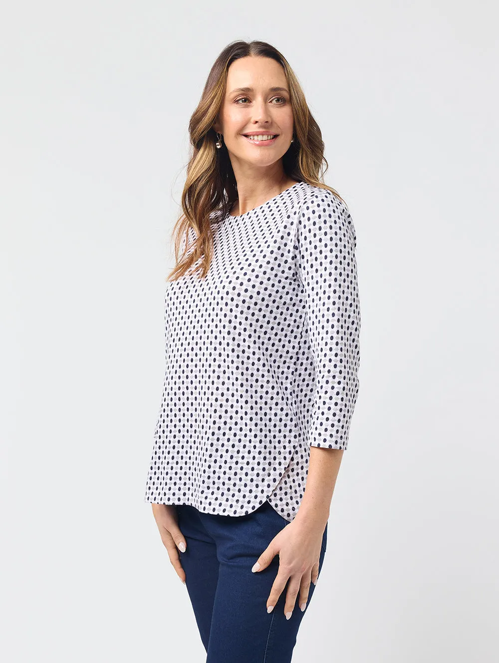 Nelia 3/4 Sleeve Top