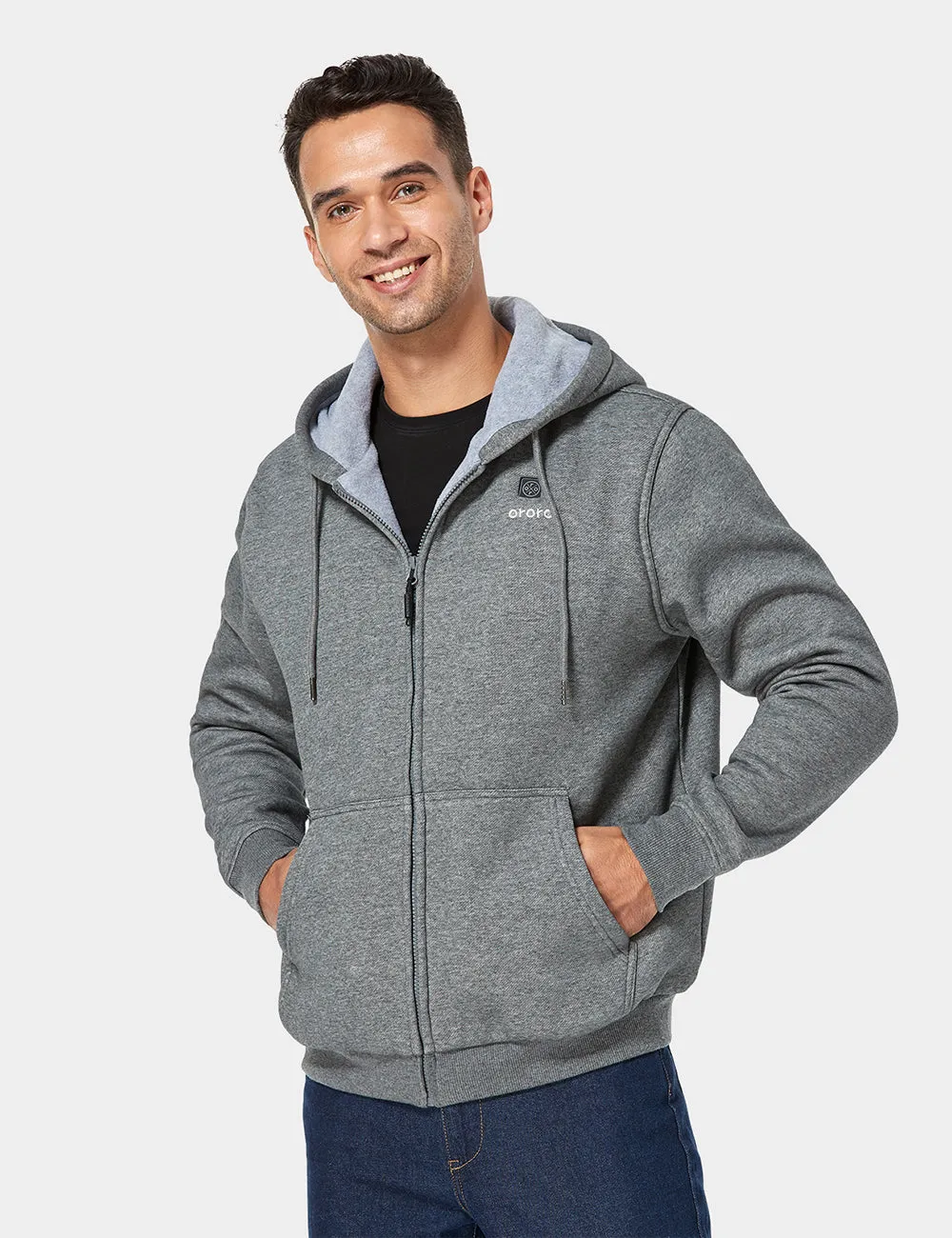 (Open-Box) Unisex Heated Fleece Hoodie