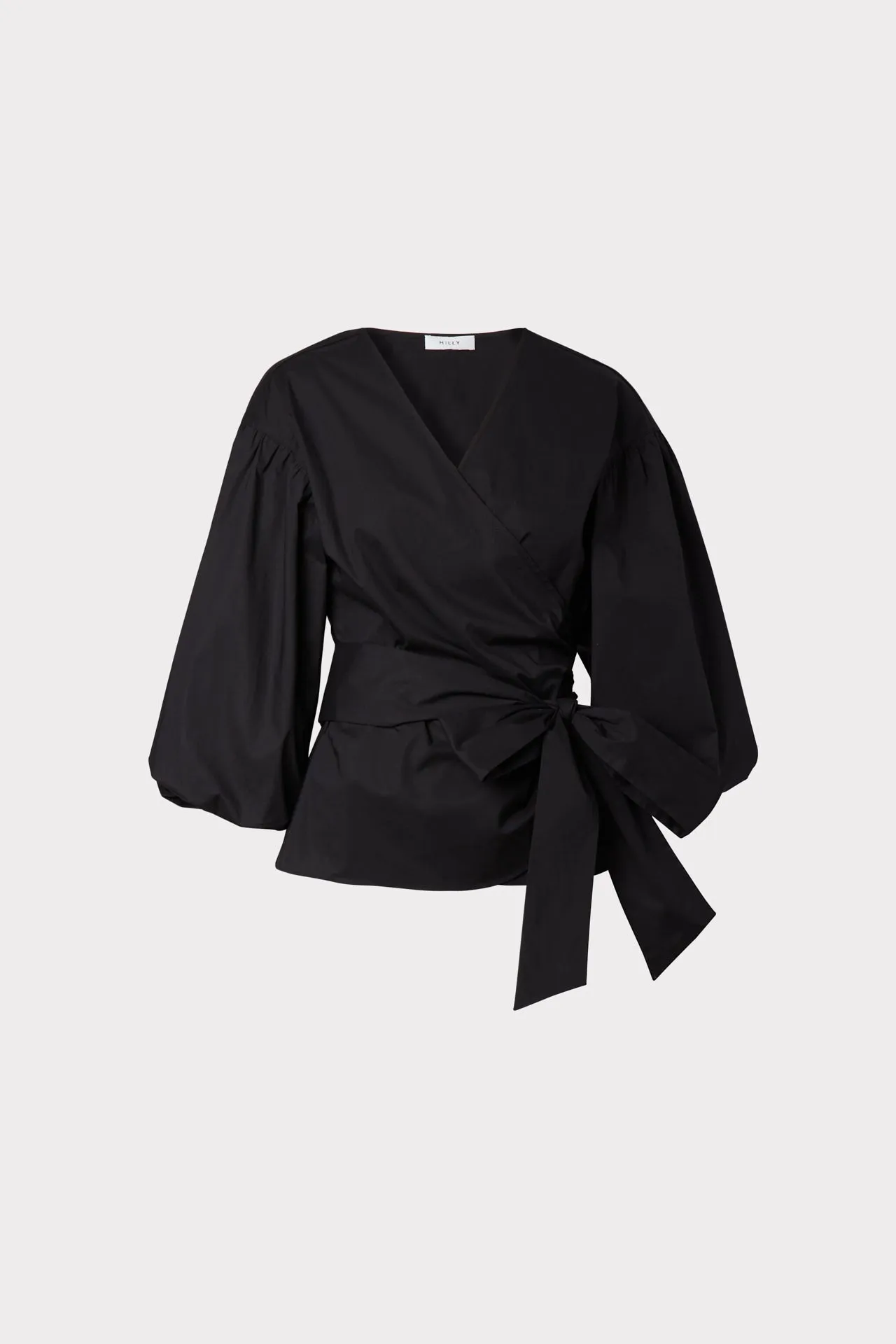 Paulina Poplin Wrap Top