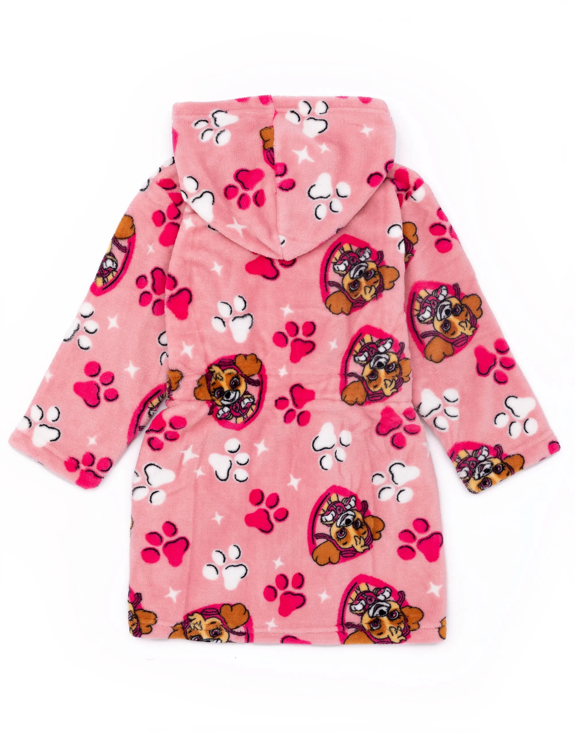PAW Patrol Girls Pink Hooded Bathrobe