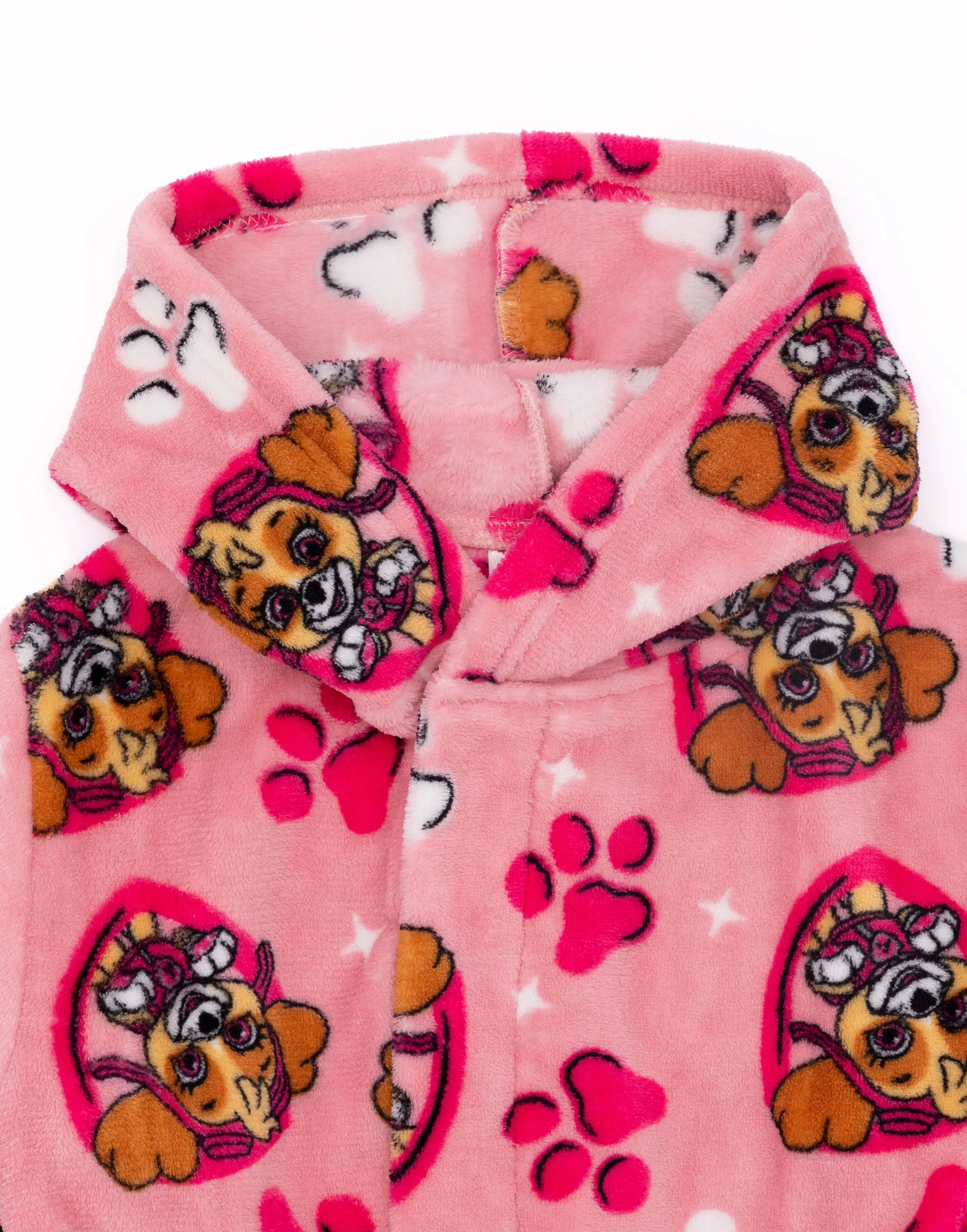 PAW Patrol Girls Pink Hooded Bathrobe