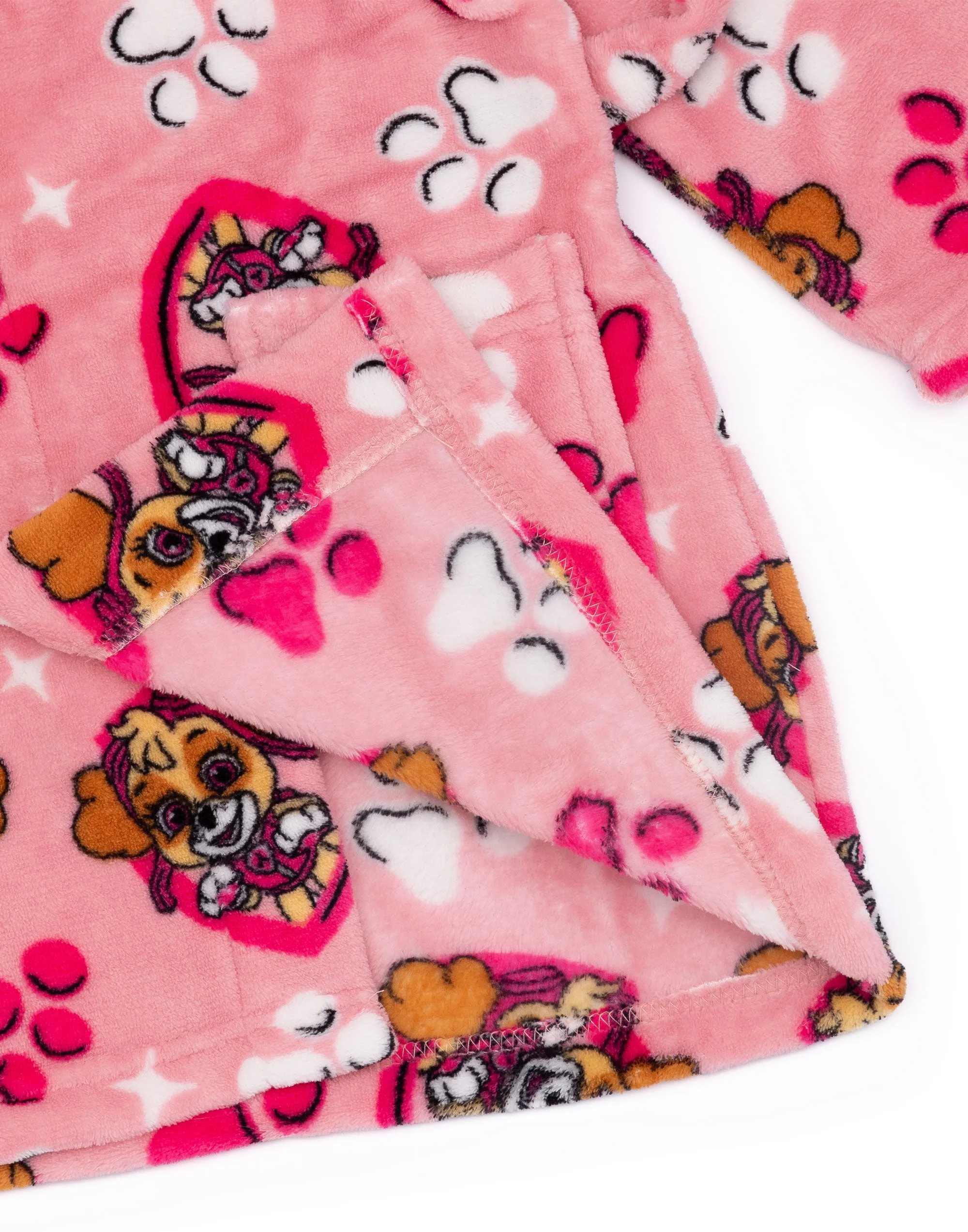 PAW Patrol Girls Pink Hooded Bathrobe