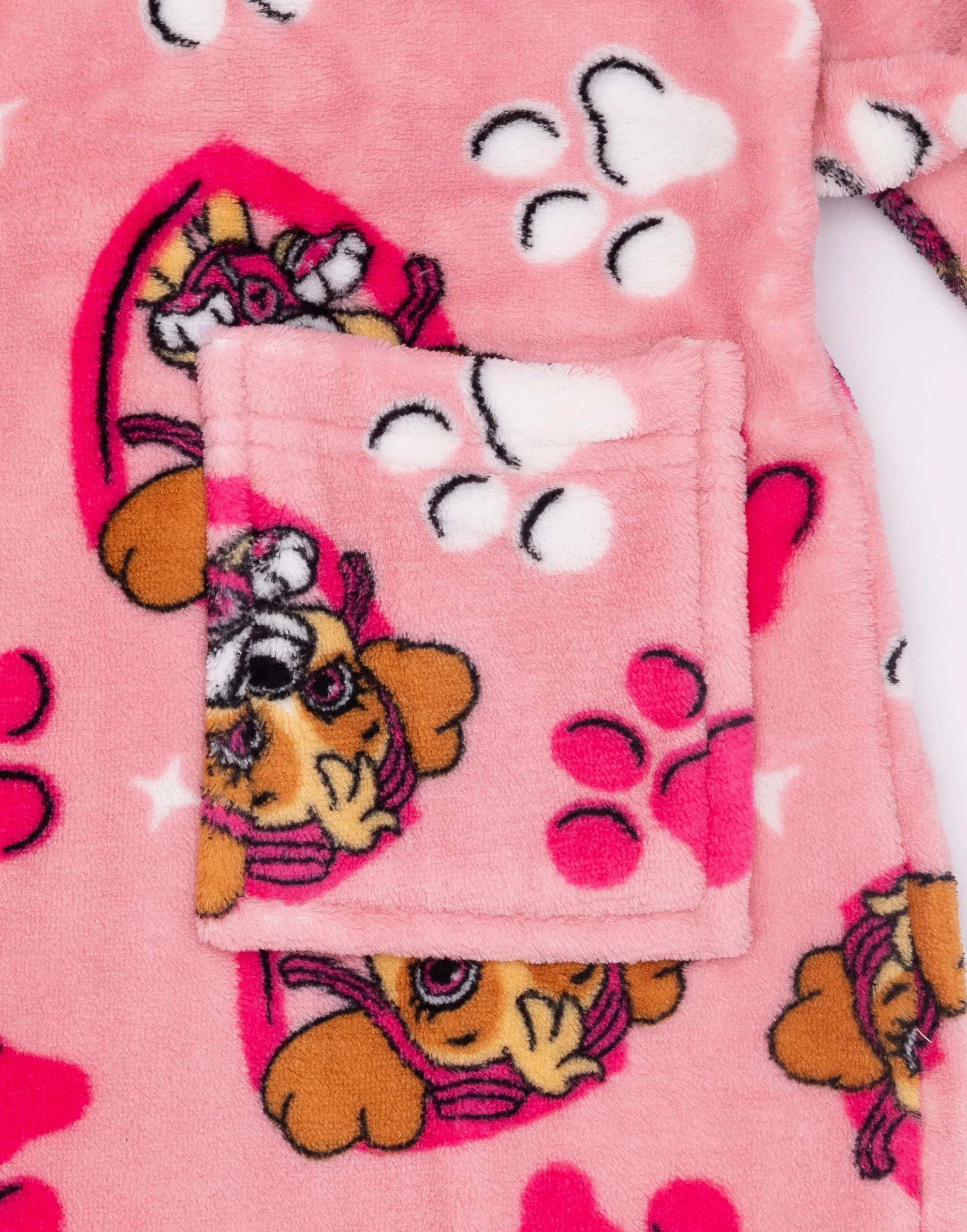 PAW Patrol Girls Pink Hooded Bathrobe