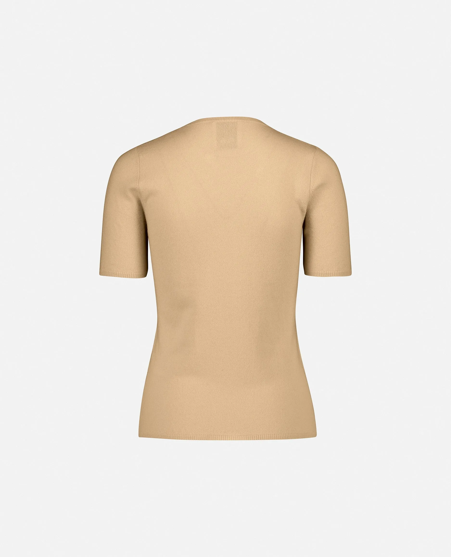 Pullover aus Cashmere in Beige - Taillierter Schnitt