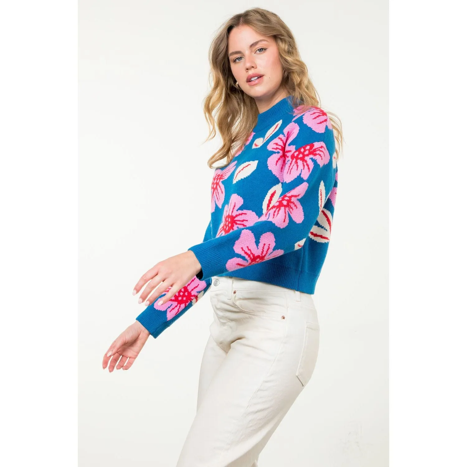 Robin Flower Knit THML Sweater