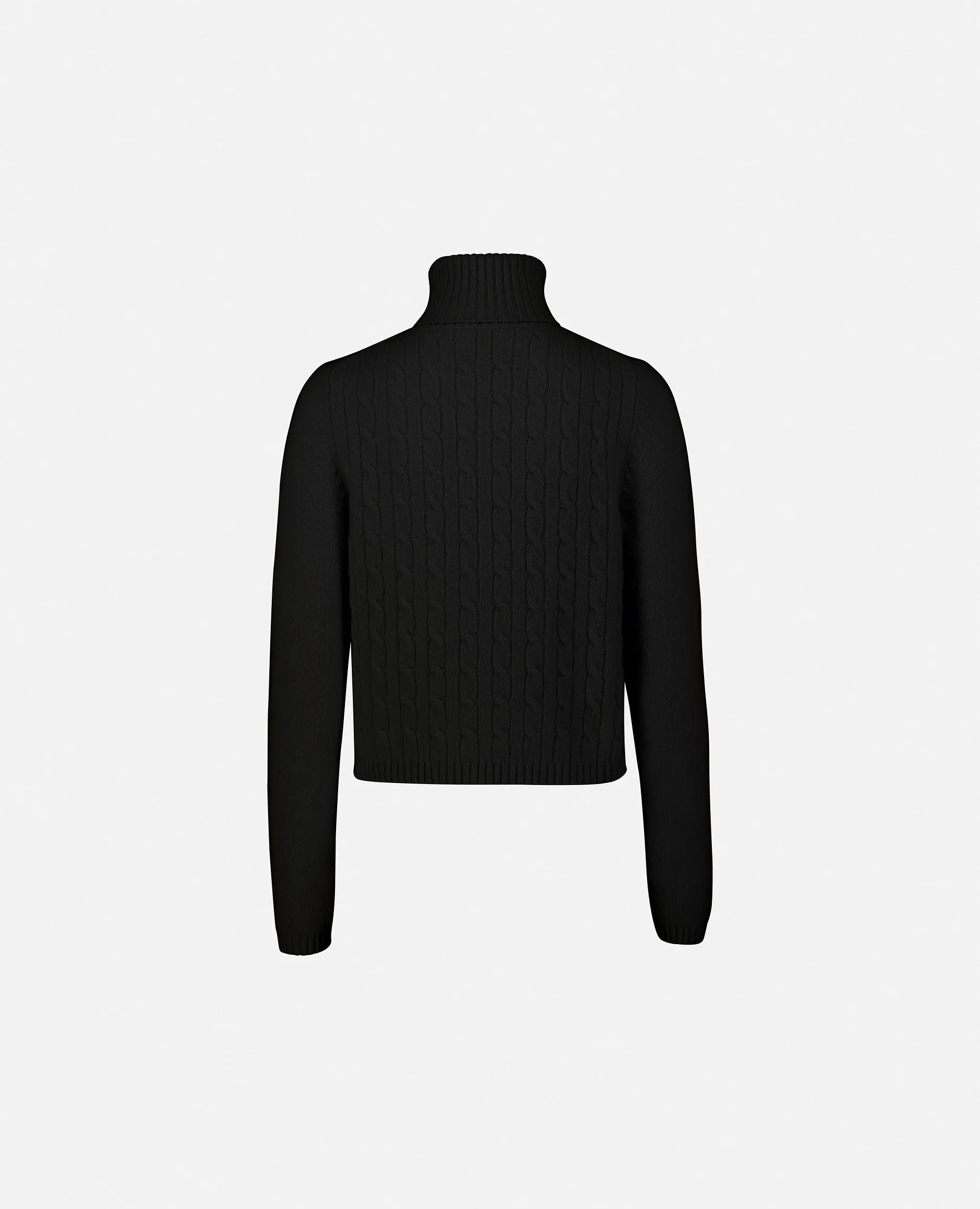 Rolli aus Cashmere-Mischung in Schwarz
