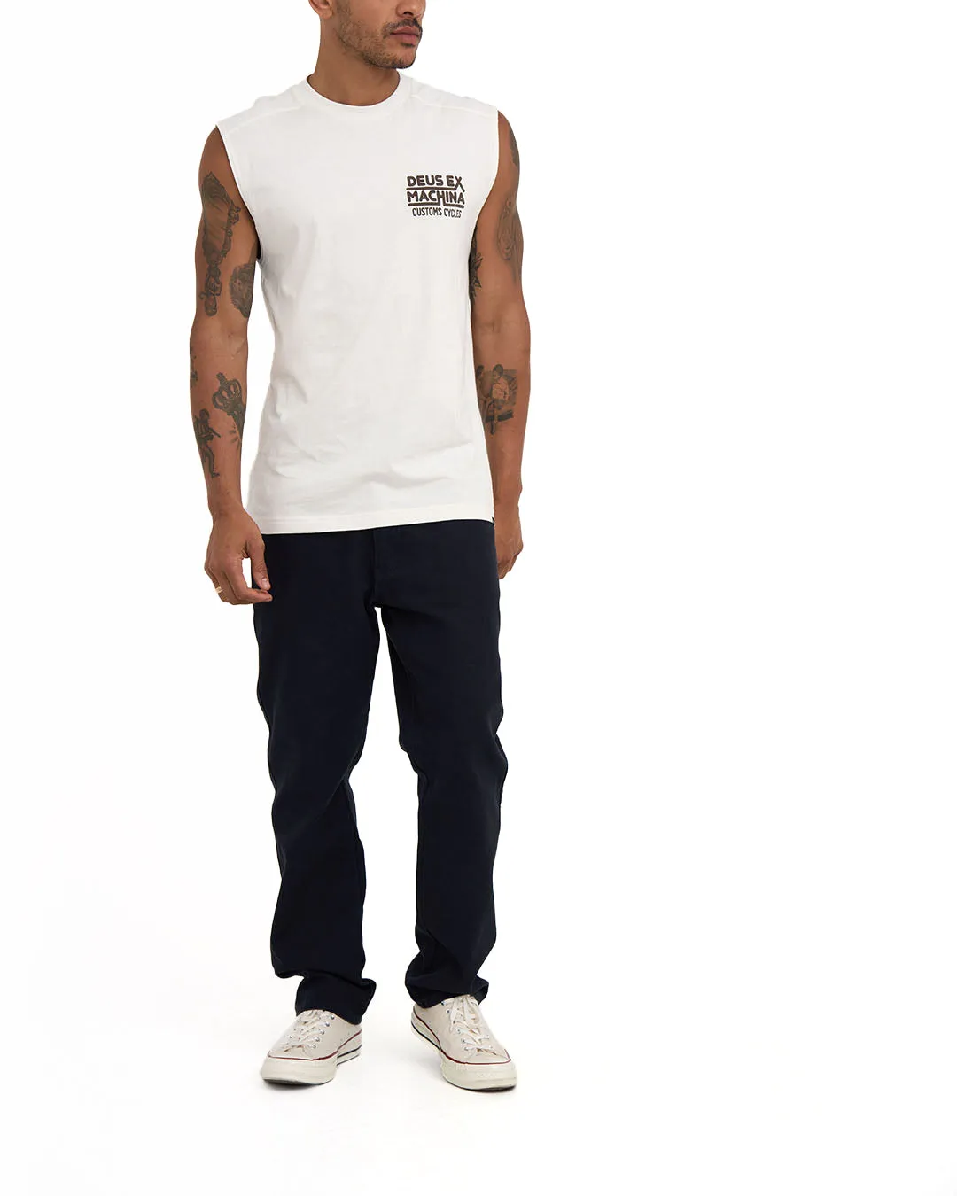 ROUNDABOUT MUSCLE - VINTAGE WHITE