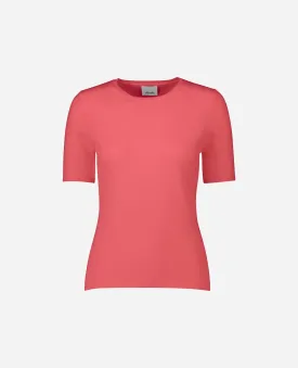 Rundhals Pullover aus Cashmere in Rose