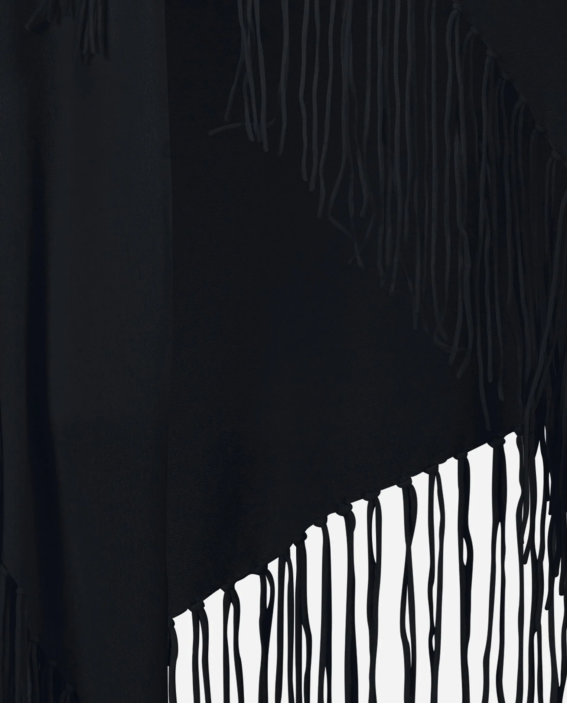 Schal aus Cashmere-Mischung in Navy