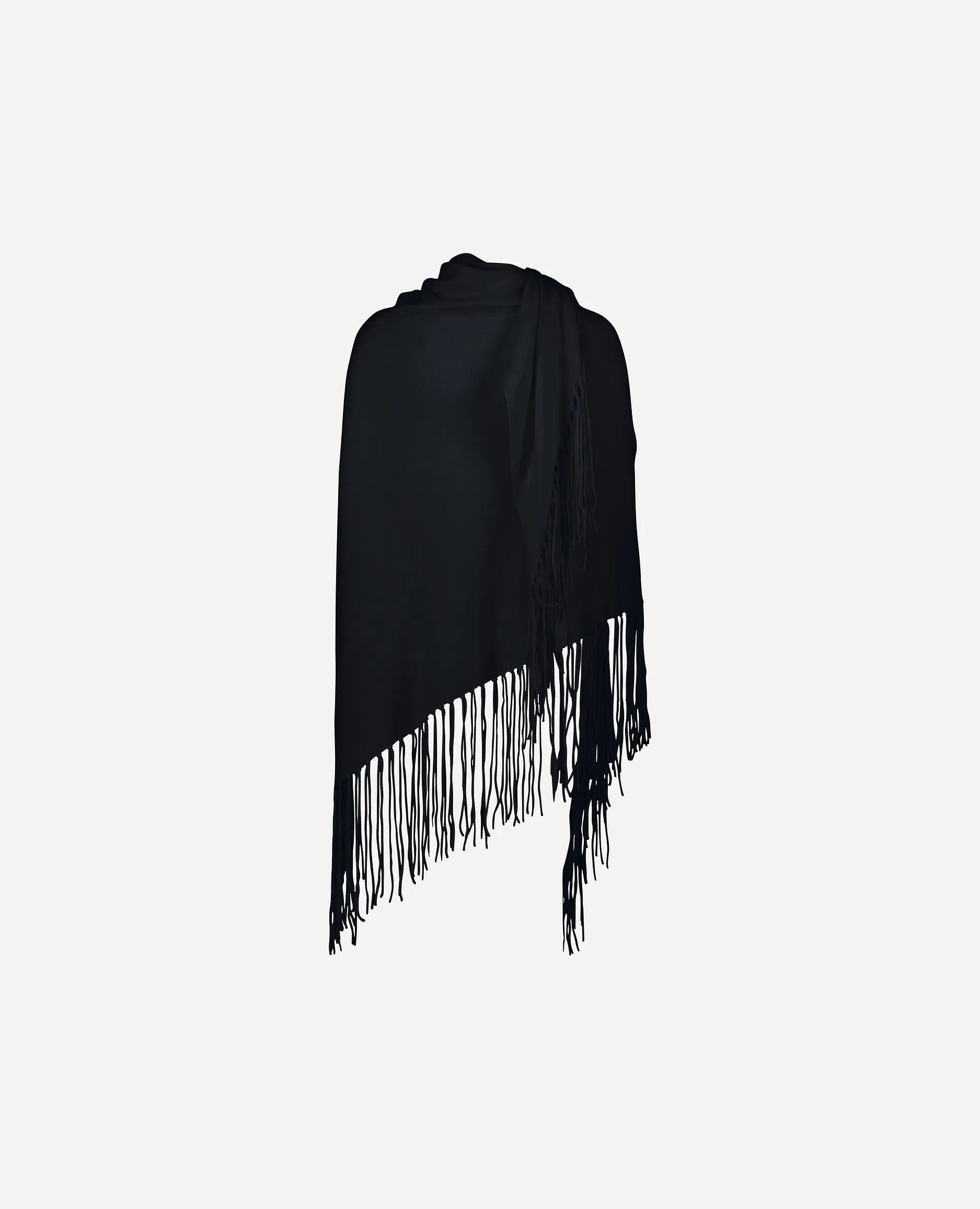 Schal aus Cashmere-Mischung in Navy